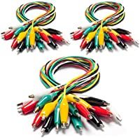 KAIWEETS Sondas de Pinzas Cocodrilo- 30 Piezas de Cable de Prueba de Pinzas Cocodrilo- Juego de Cable de Conexión de…